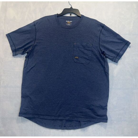 Ariat Men's Rebar Workman Full Cover Slate Heather T-shirt 10039179 - Picture 1 of 5
